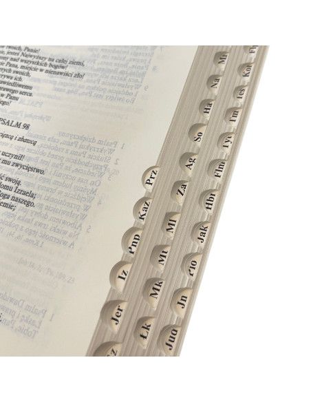 Biblia Warszawska, duża (NOWY FORMAT), INDEKSY ksiąg (wycięcia),oprawa twarda