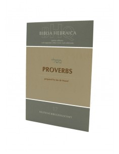 Hebrajska Biblia - Biblia Hebraica Quinta (BHQ), Księga Przysłów (PROVERBS), tom 17